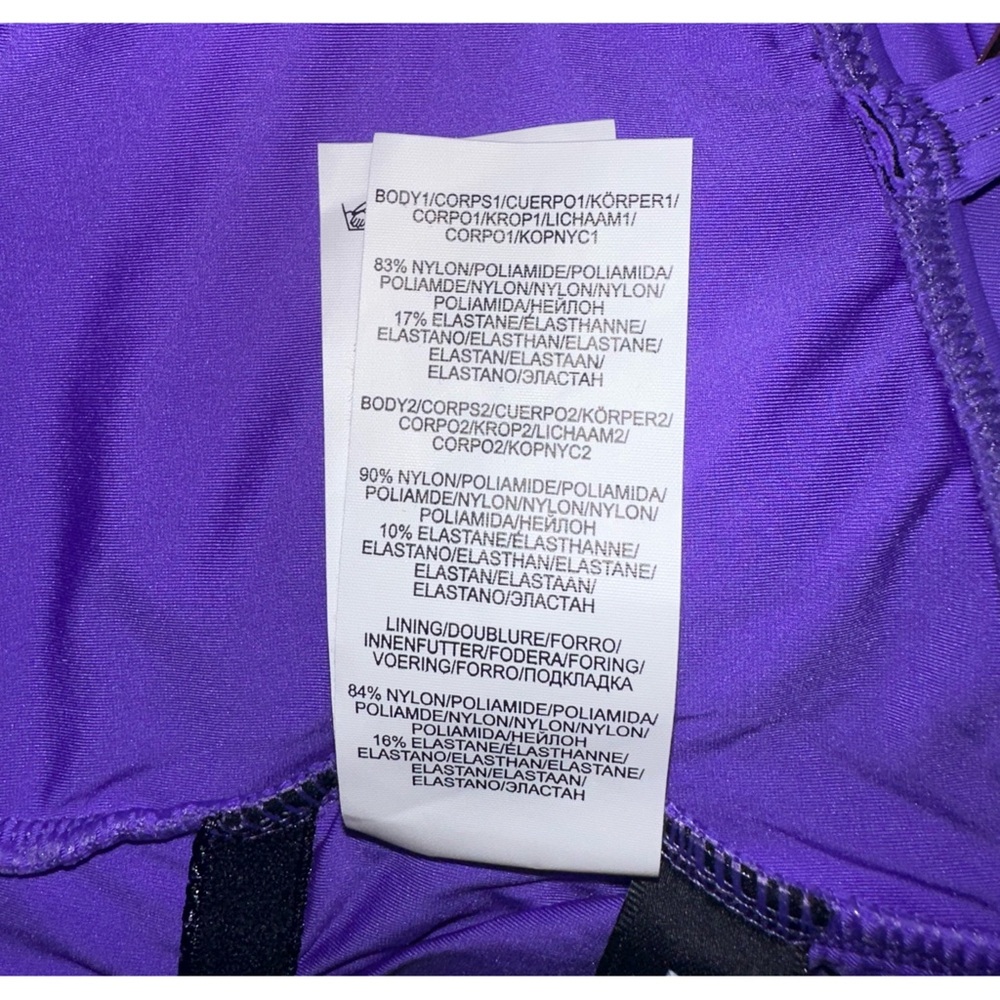 NWT La Blanca Island Goddess Lingerie One Piece Swimsuit in Ultraviolet Purple - Picture 11 of 11